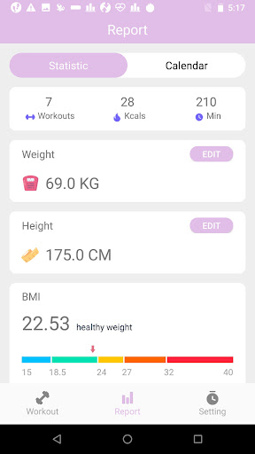 Android application Women Fitness - Home Workout screenshort