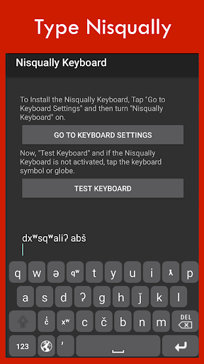 Android application Nisqually Keyboard screenshort
