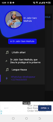 Android application Dr Jabir Sani | Litafin Ahlari screenshort