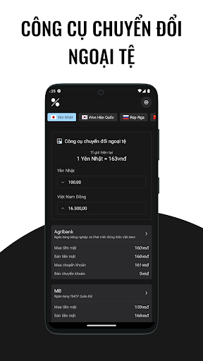 Tỉ giá hôm nay Screen 2