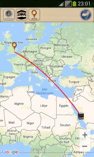 Qibla GPS: Qibla direction wit Screen 3