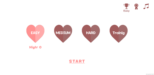 Android application Heart Game screenshort