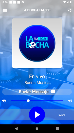 Android application La bocha fm 99.9 screenshort