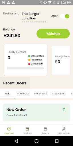 Fresh Eats Merchant Screen 2