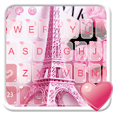 Pink Sweet Paris Tower Keyboard icon