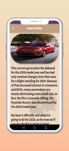 Kia Rio S guide Screen 3