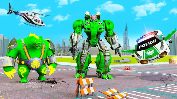 Bear Robot Car Transform Games screenshot 12