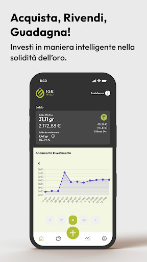 Android application IGE Gold screenshort