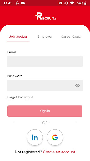 Recruit.ie Screen 2