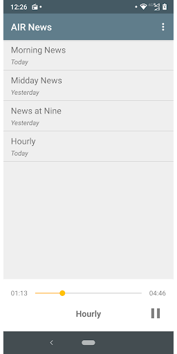 AIR News - English Bulletins Screen 2