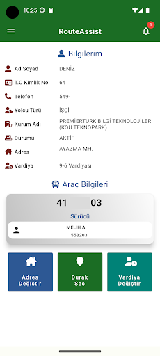 RouteAsist Screen 3