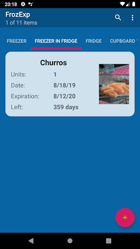 FrozExp: Frozen foods expiry d Screen 2