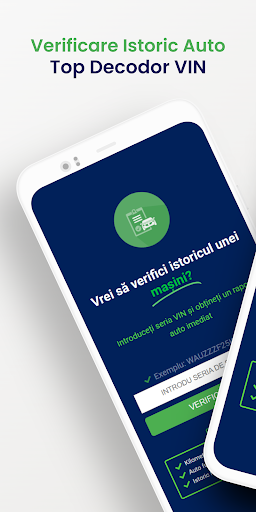 Android application Verificare Istoric Auto screenshort