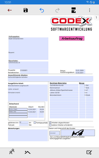 Codex DokuApp Pro Screen 3