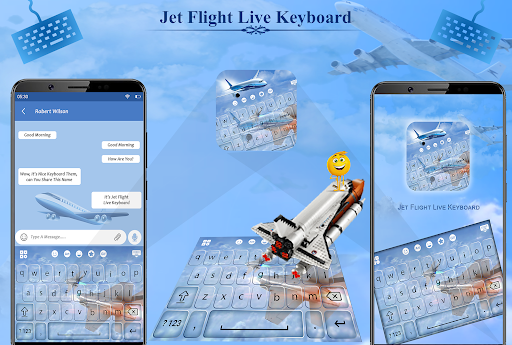 Android application Jet Flight Live Keyboard screenshort