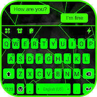 Тема Neon Green SMS