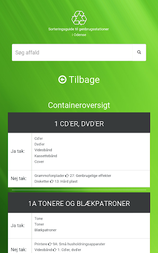 AffaldsSortering Screen 2