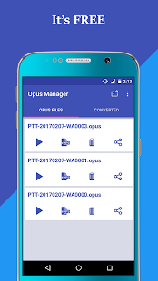 OPUS Voice & Audio Manager Screenshot