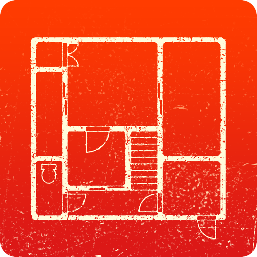 Floor plan card game logo