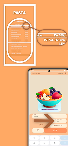 Calorie Portions Calculator Screen 3