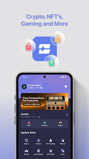 Mirai App DeFi & Crypto Wallet Screen 2