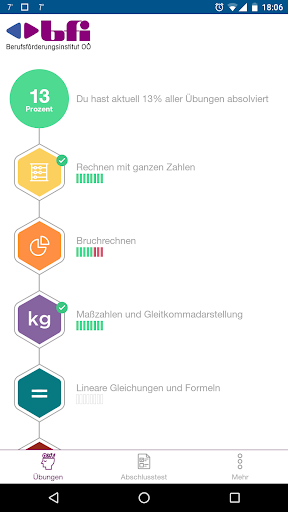 Android application mathe2go screenshort