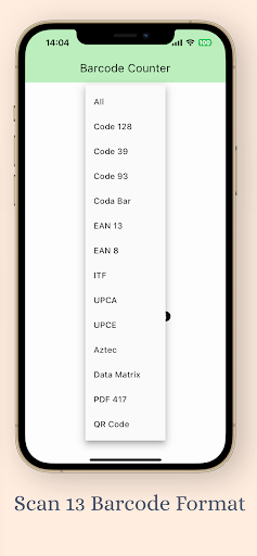 Barcode Counter Screen 2