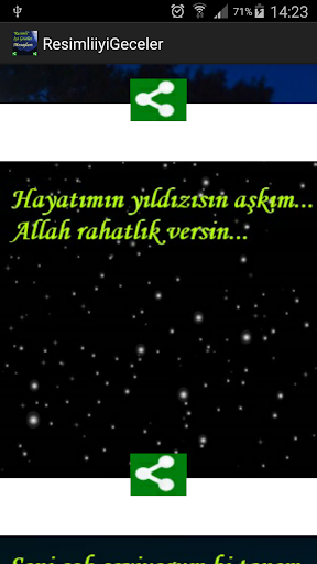 Resimli iyi Geceler Mesajları