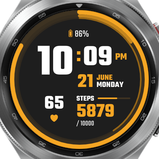 YW02 - Digital watch face logo