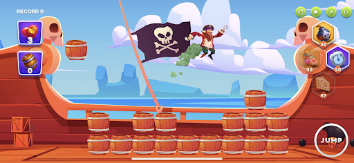 Android application Captain Drinkins: Pirate Stack screenshort