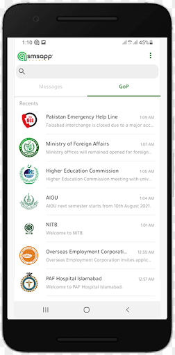 smsapp: sms app is digital now Screen 2
