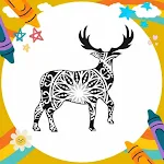 Cover Image of Baixar Coloring Book: Deer Mandala  APK
