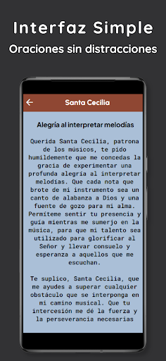Oraciones a Santa Cecilia Screen 2