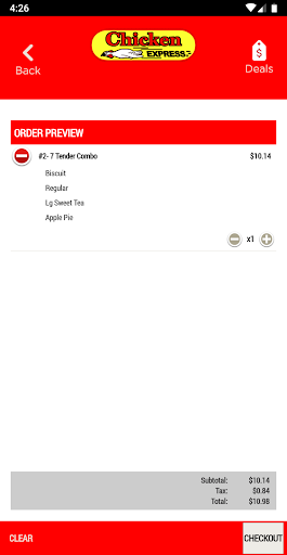 Screenshot of Chicken Express