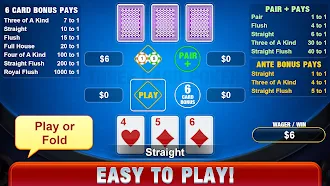 Game screenshot 3 Card Poker - Classic Games hack
