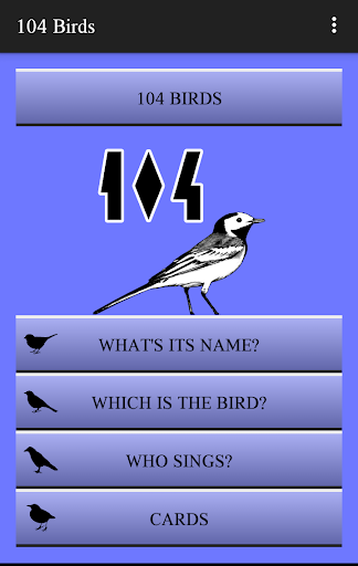 Android application 104 Birds Quiz screenshort