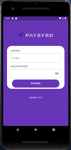 Android application Paybyrd Manager screenshort