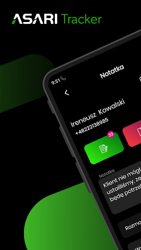 Android application Asari Tracker screenshort