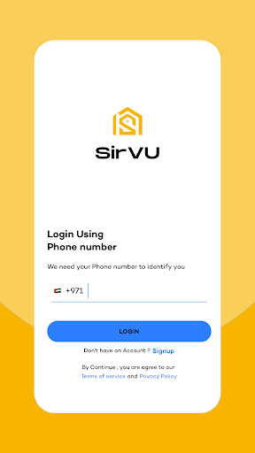 SirVU service provider Screen 2
