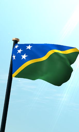 Android application Solomon Islands Flag 3D screenshort