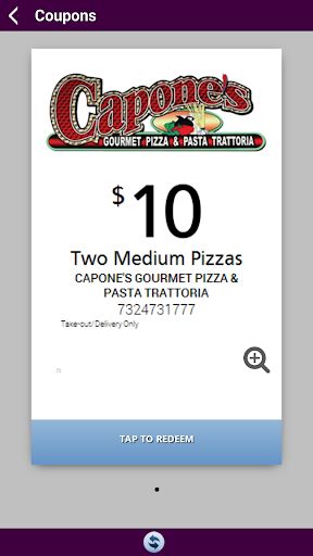 Capone’s Gourmet Pizza & Pasta Screen 3