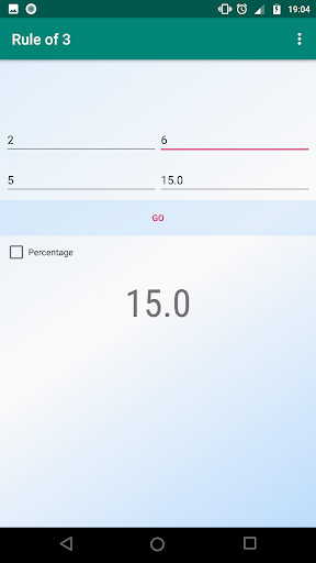 Simple Rule of Three App Screen 3