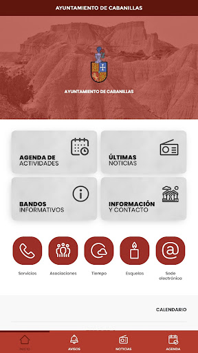 Android application Ayuntamiento de Cabanillas screenshort