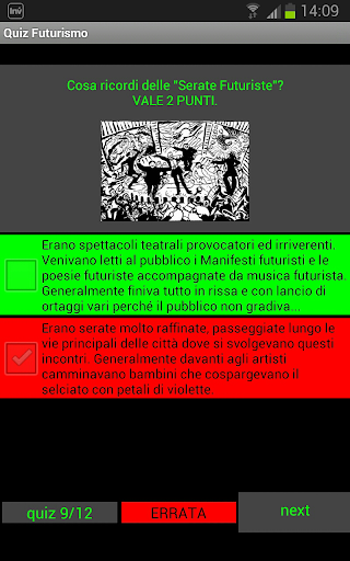 Futurismo Quiz Arte Screen 2