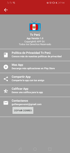 Tv Perú Screen 3