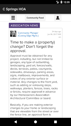 Canyon Springs HOA Screen 2