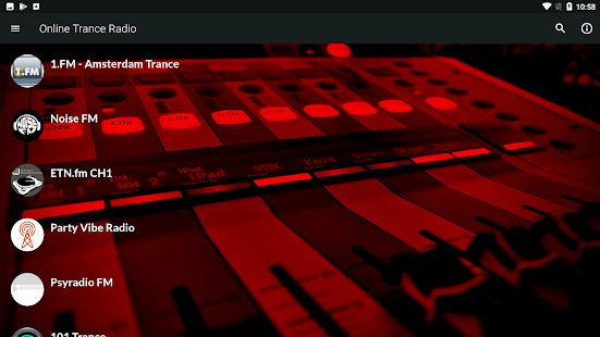 Online Trance Radio Screenshot