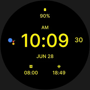 Pure Yellow Watch Face
