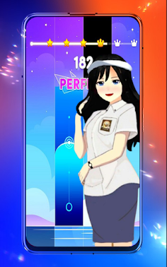 Sakura School Game Piano Tiles - Screenshot 1