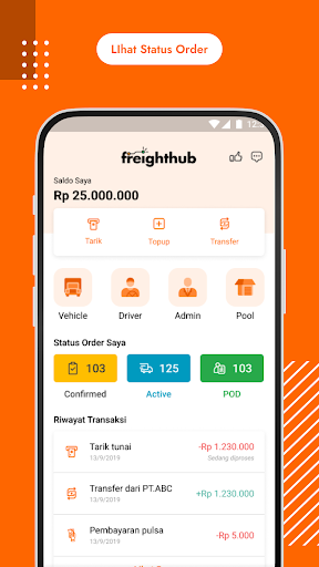 Android application Freighthub TMS Lite screenshort
